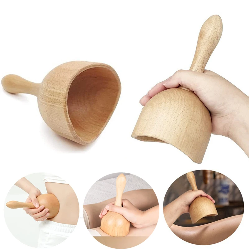 Wooden Body Gua Sha Massager Wood Therapy Massage Tools Lymphatic Drainage Swedish Scraping Cup Guasha  Scraper for Face Body