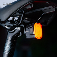 Giyo Bicycle Tail Light Smart Sensing MTB Road Bike Rear Light IP66 Waterproof Type-C Charging 6 Light Modes High Brightness