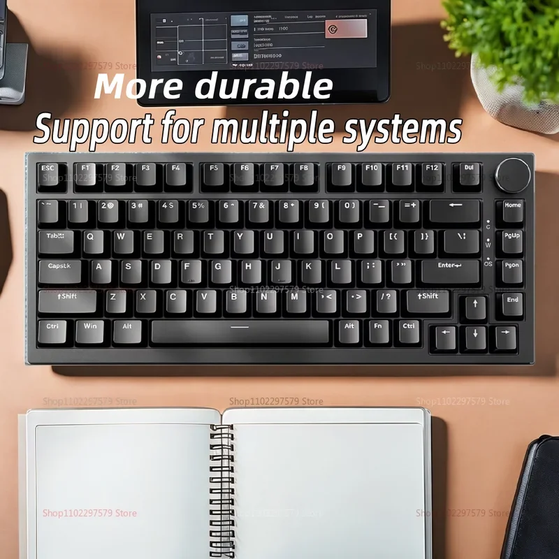 Ak820 Mechanical Keyboard Wired USB 75% White Light Gasket Full Key Hot Swap Esports Gaming Keyboard Custom for Pc Laptop - Image 5