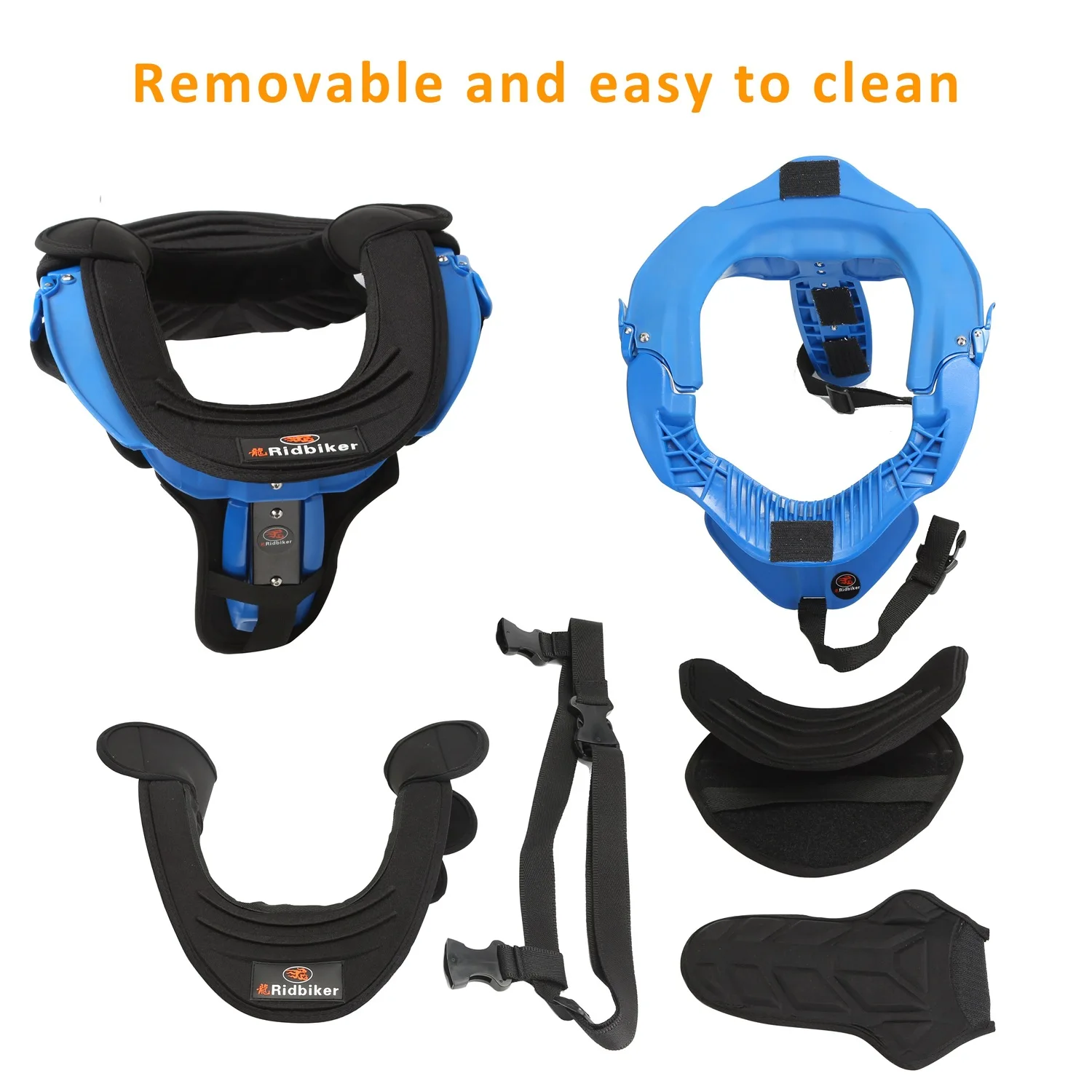 Adjustable Size Motocross Racing Neck Guard Patent Design Sports Pillow for Riding Motorcycles Karts Protective Neck Accessory
