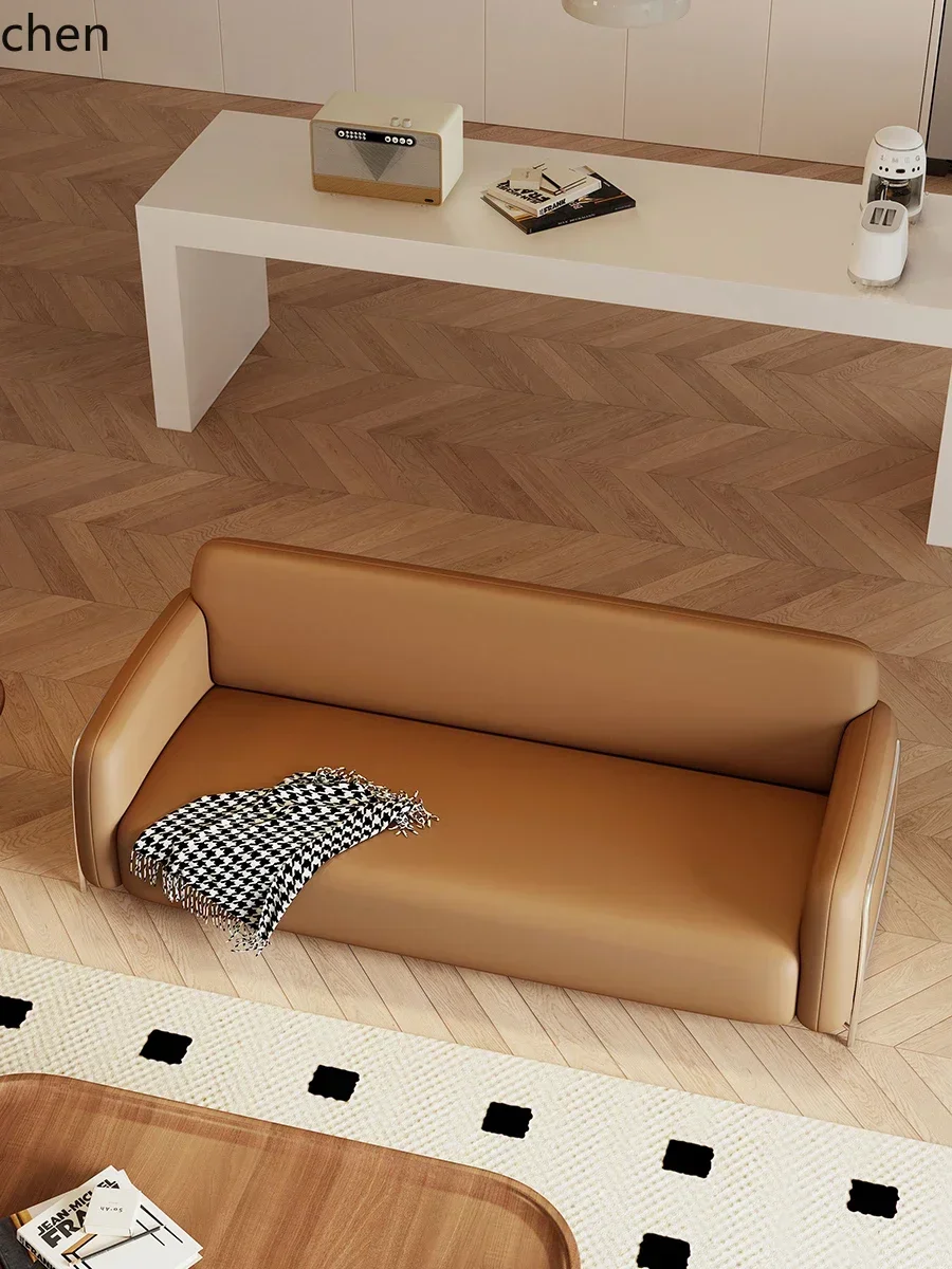 DSAleather Art Sofa Modern Simple Living Room Small Apartment Sitting Area Reception Beauty Salon Small Sofa
