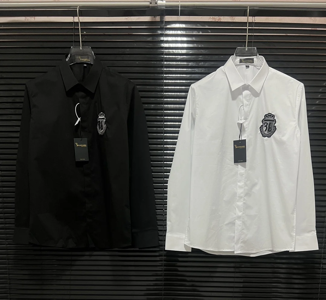 

SIJITONGDA 2025 Spring/Summer New Men's Boutique Casual Linen Embroidered Shirt, Size M-3XL