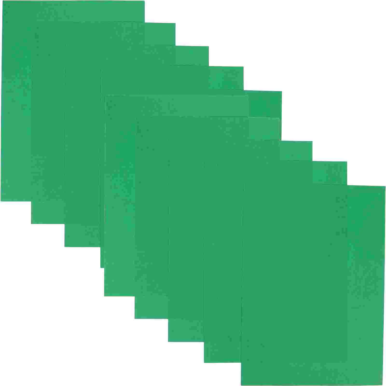 

10 Pcs Green Cardstock Coloured Paper Craft Supplies A4 Poster Board Colorful Thick