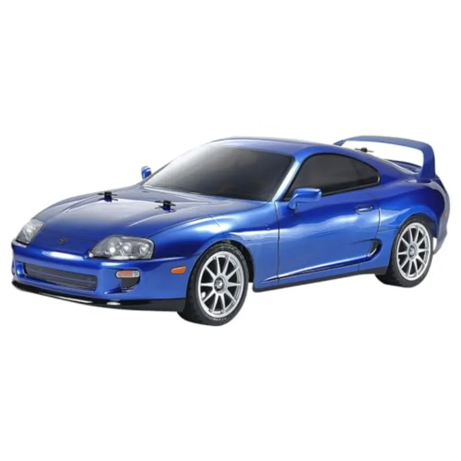 

1:10 RC Car Assembly Kit for Toyota Supra JZA80 (BT-01) with ABS Plastic Body in Red High-Speed Motor and 2.4GHz Remote Control