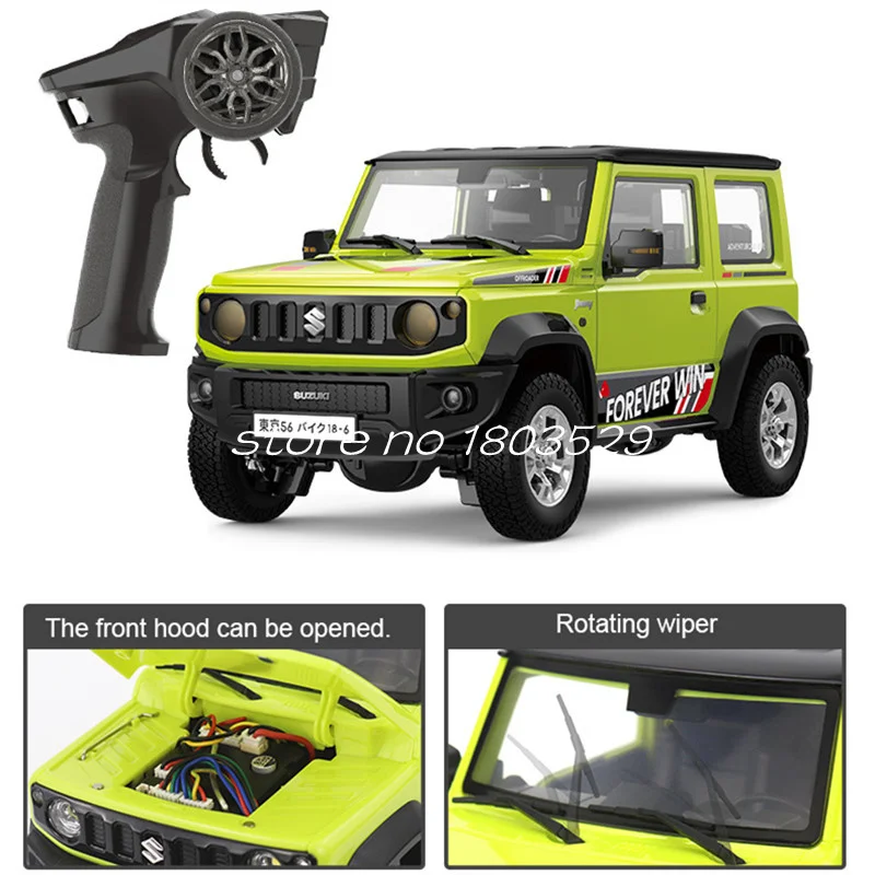 Coche eléctrico RC con protección inteligente de bajo voltaje 1:16, 2,4G, 2 en 1, tablero de accionamiento, Servo Digital, LED fresco, coche de juguete con Control remoto para fumar