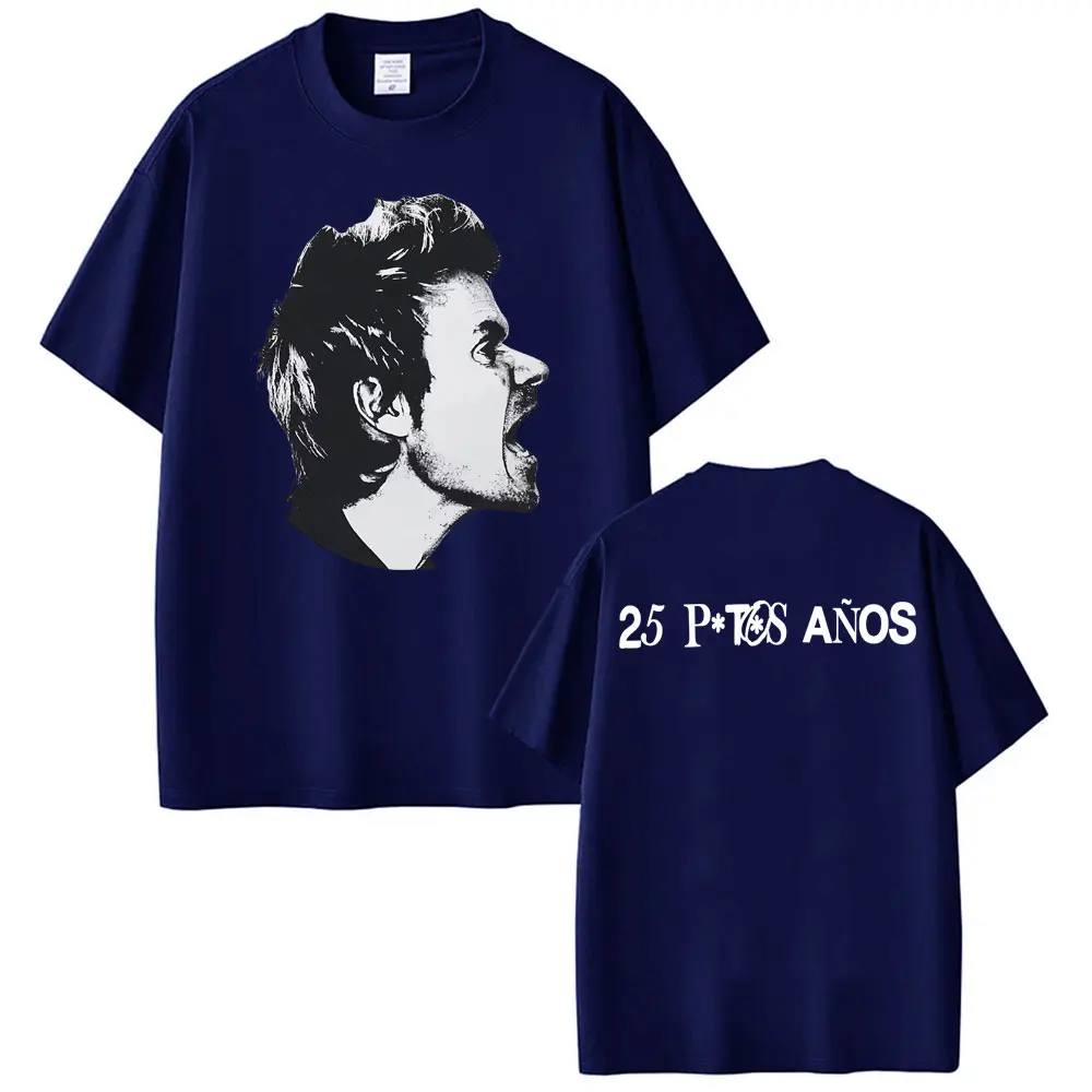 Dani Martín Concierto 25 Años Album T-shirts Men Women Vintage High Street Hip Hop T Shirt 100% Cotton Short Sleeve T-shirt Tops