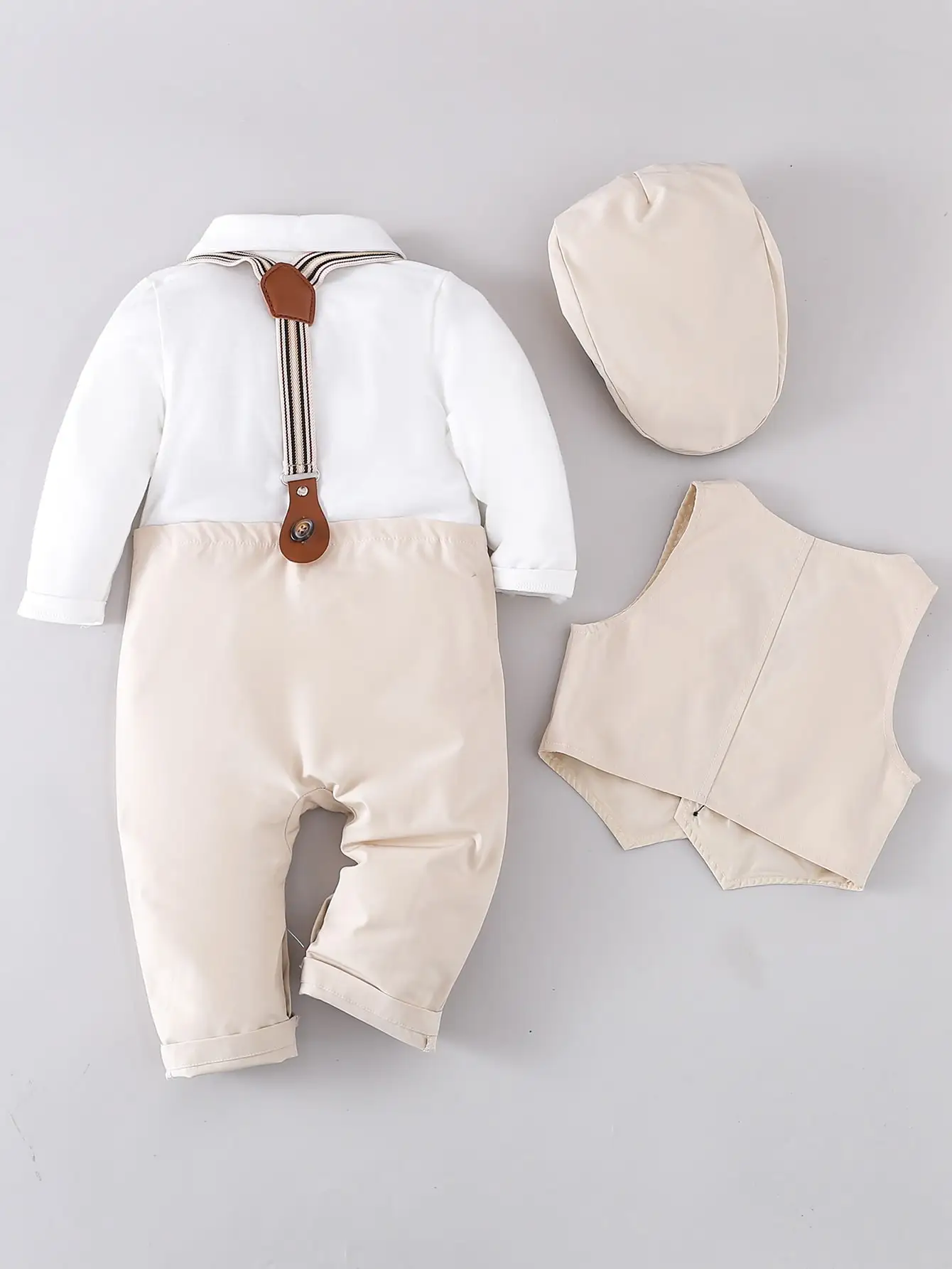 Infant and toddler jumpsuit with strap set