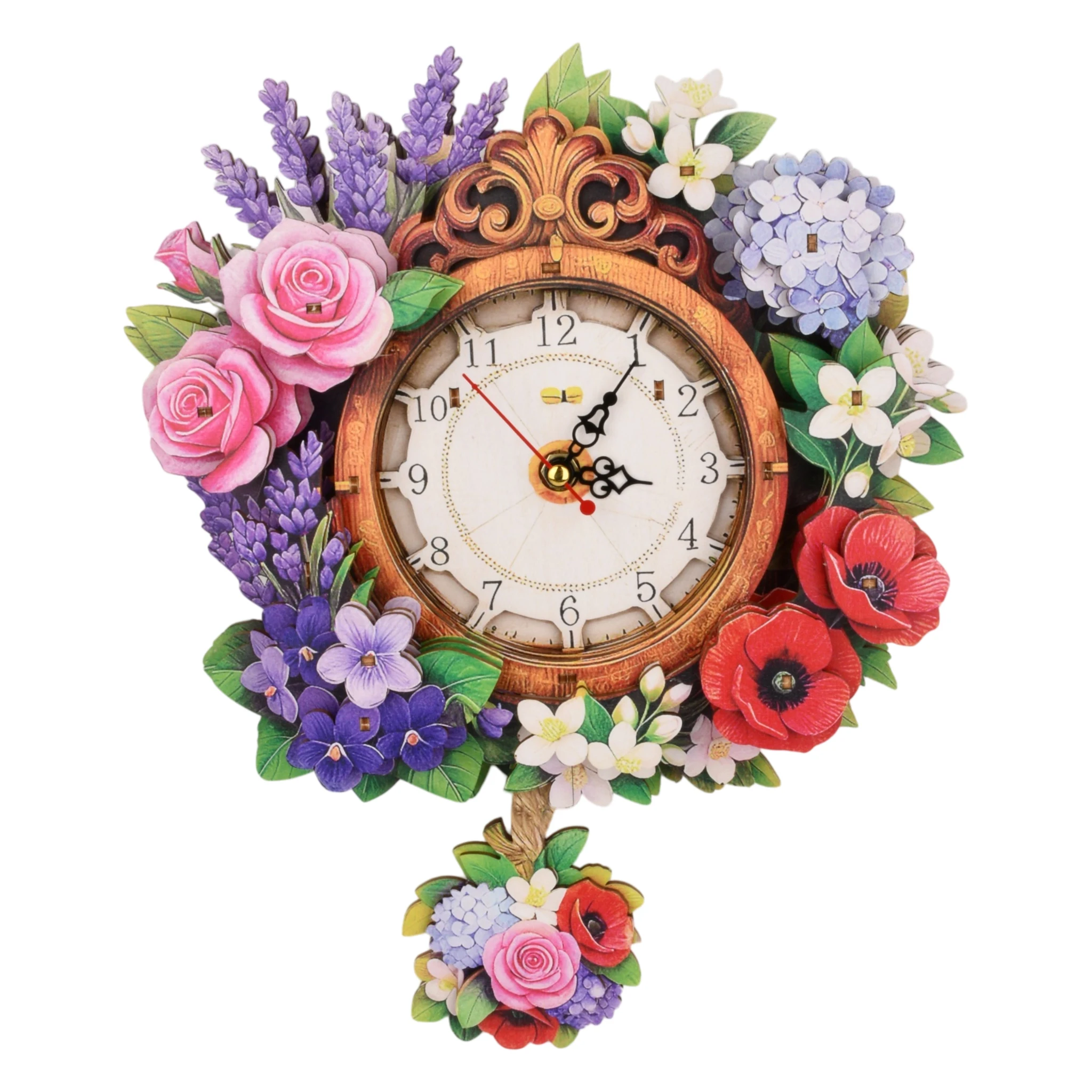 3d-wooden-puzzle-diy-wreath-flower-clock-home-decoration-wooden-clock-moving-gifts-birthday-gifts-new-year's-gifts