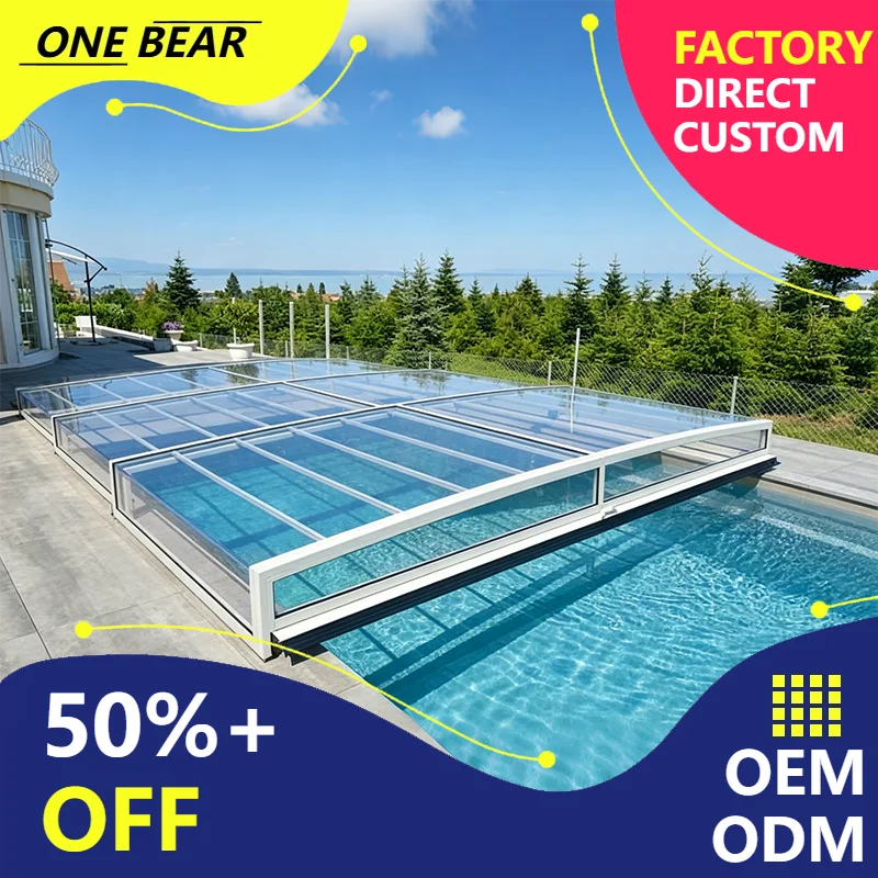 

Any Size Custom Rust Proof Aluminum Telescopic Pool Shell Weather Resist Tough Wind Rain Shield Suburban Home Garden Pool Specia