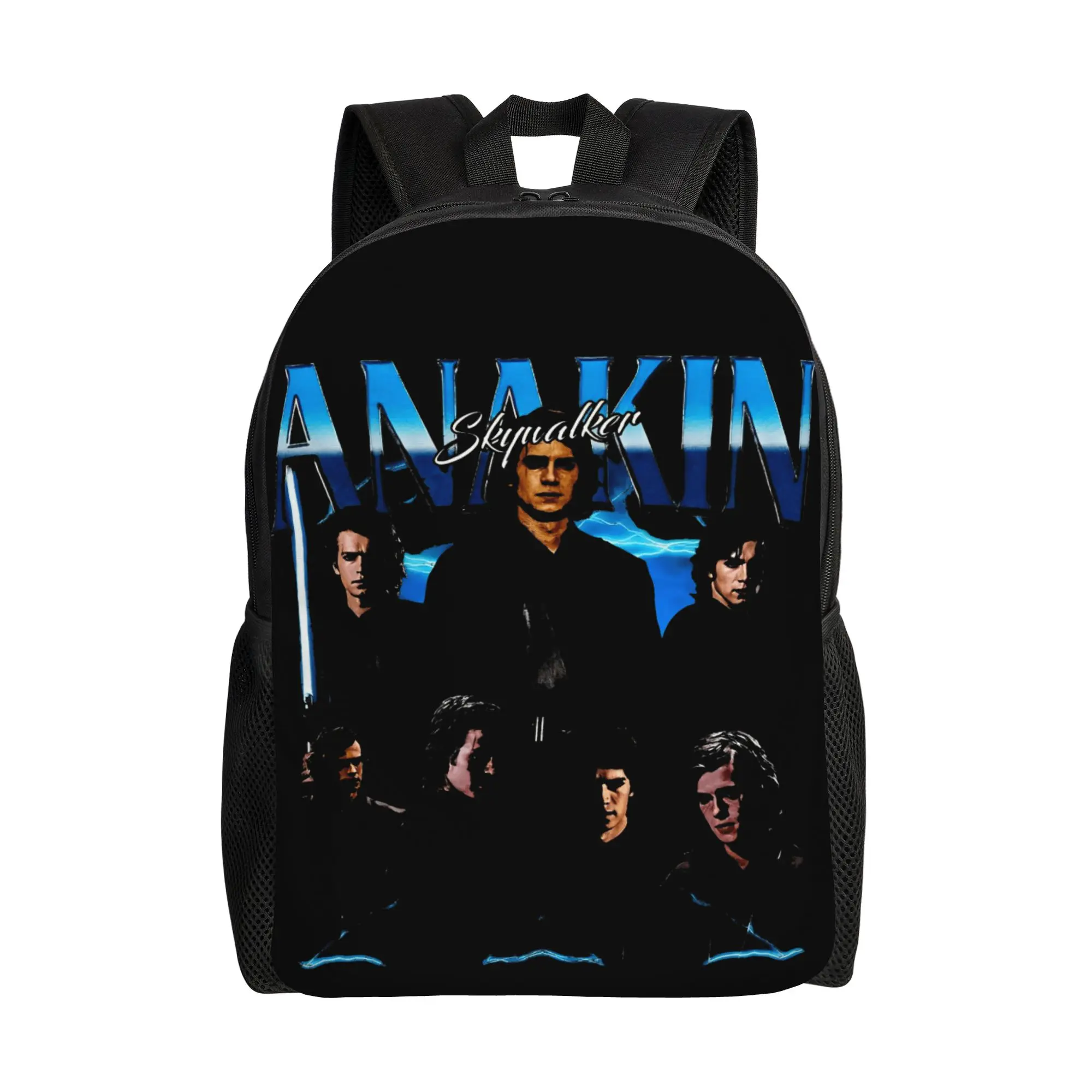 

Vintage Retro 90s Graphic Style Anakin Skywalker Backpack Camping Backpacks High School Bags High Quality Lightweight Rucksack