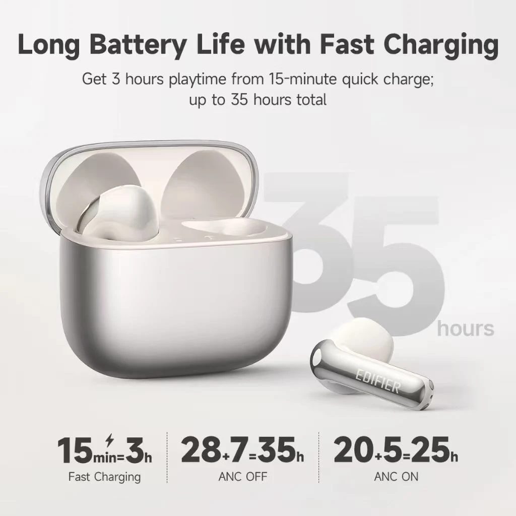 Edifier Evobuds True Wireless Earbuds Bluetooth Earphone with AI Voice Translation Noise Cancelling Bluetooth 6.1 Hi-Res IP54