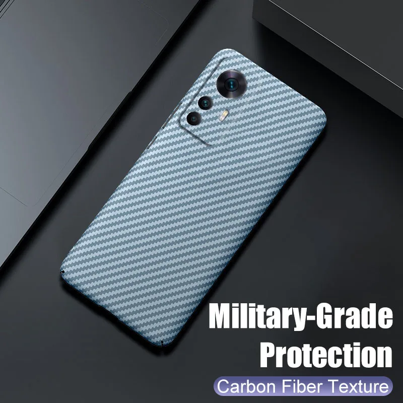 Luxury Carbon Fiber Hard PC Matte Case For Xiaomi Mi 13 12 11 10T Lite 11X 12X 12S Ultra Thin Frosted Bumper For Mi 13T 12T Pro