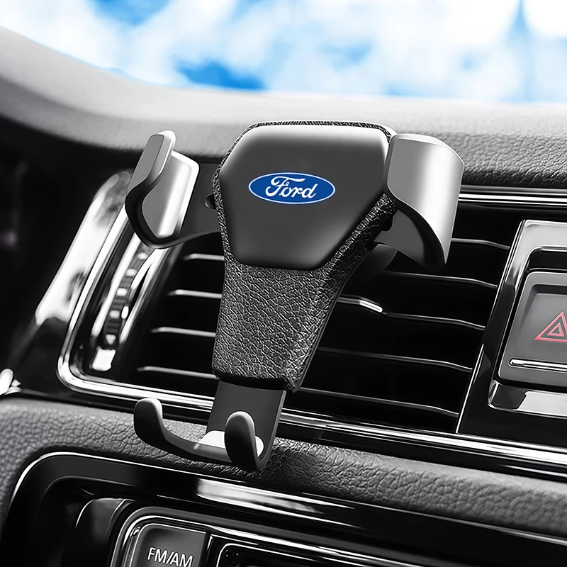 Gravity Car Phone Holder Air Vent GPS Stand Accessories For Ford F150 Ranger Fiesta Focus Transit Mustang Mondeo MK2 MK3 MK7 MAX