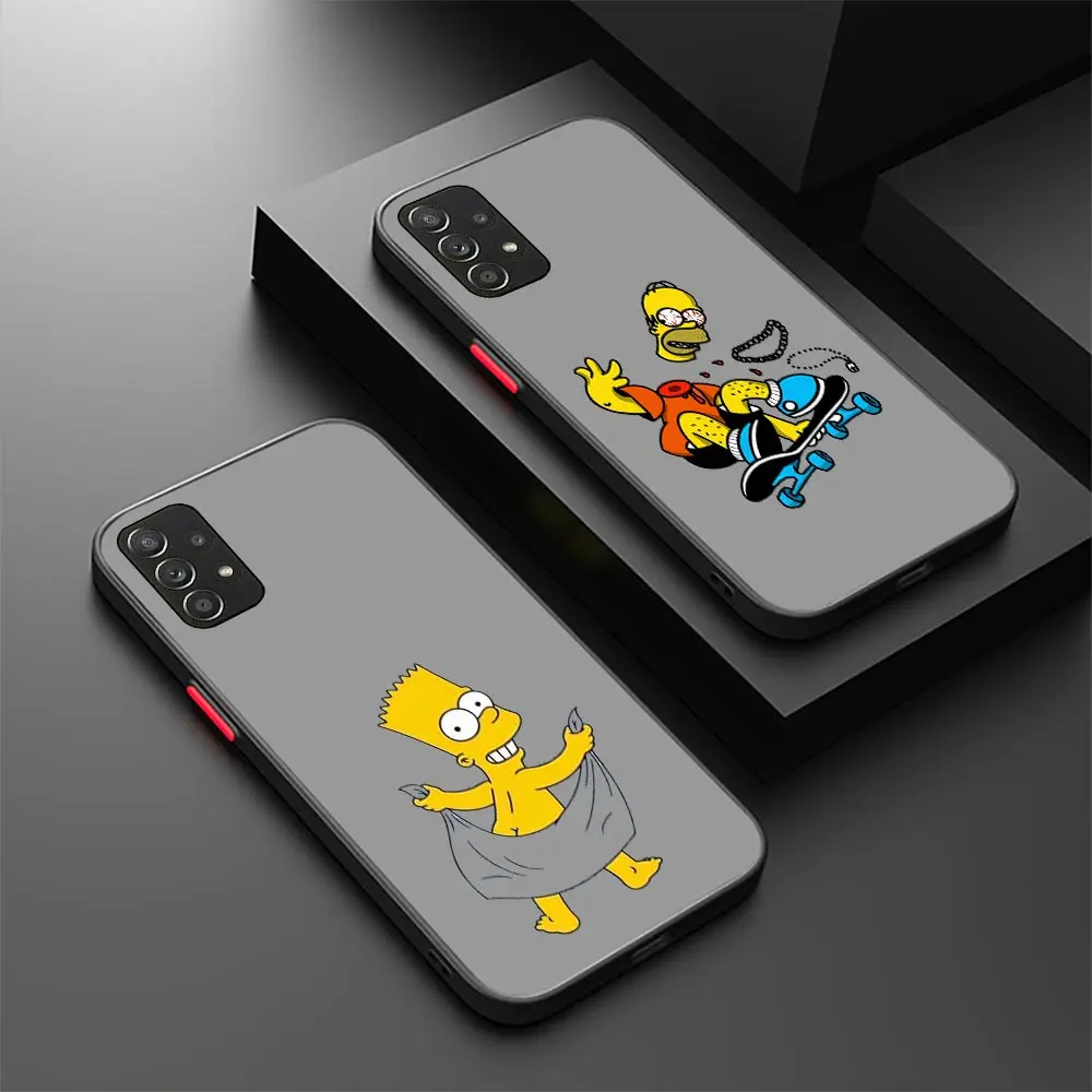 

Funny Cute The S-Simpsons Anime Case For Samsung Galaxy A73 A72 A71 A70 A53 A52 A51 A50 A42 A33 A32 A31 A30 A23 A22 A14 5G Cover