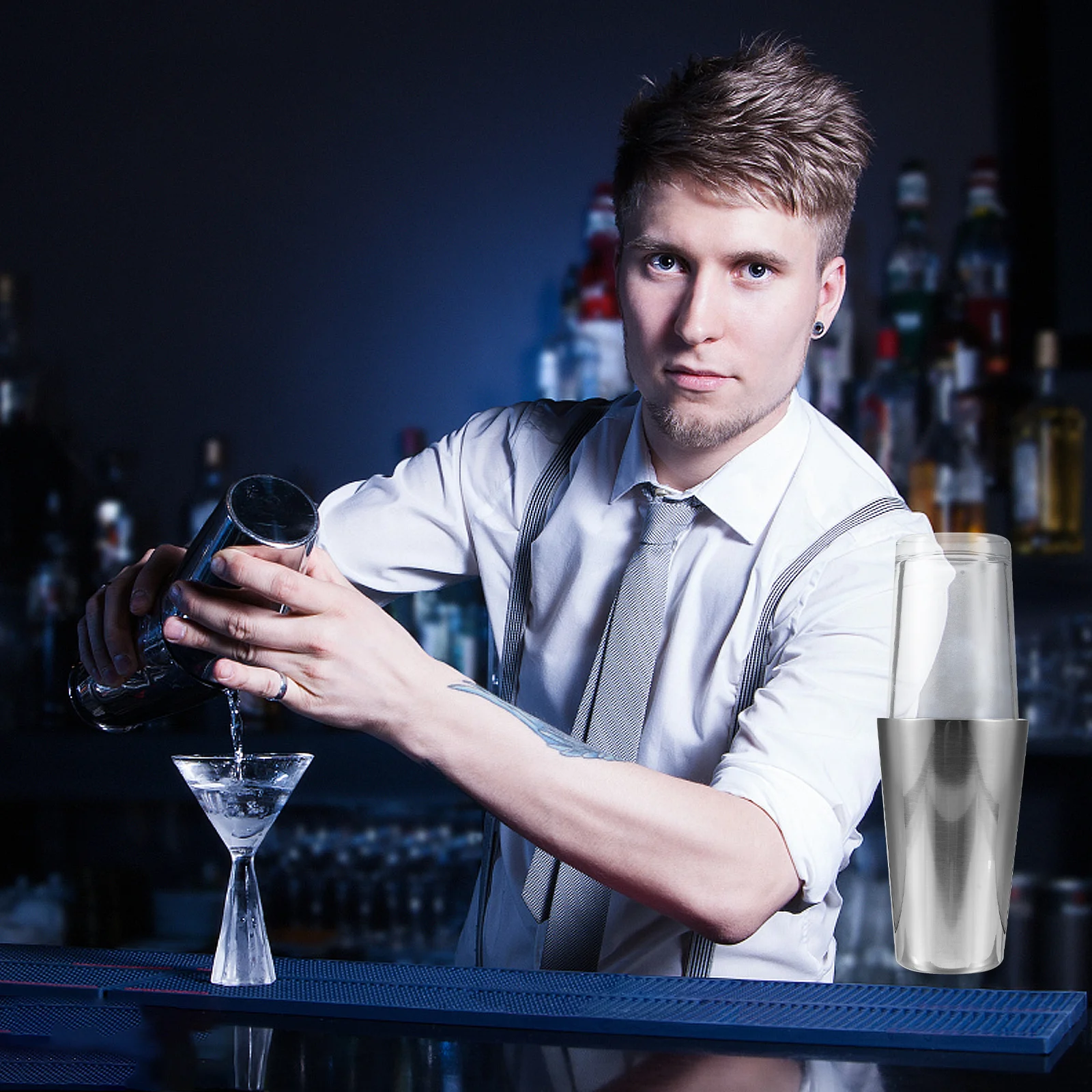 

1Set Compact Size Cocktail Shaker for Home Practice Professional Use Easy to Carry Around and Use Cocktail Shaker