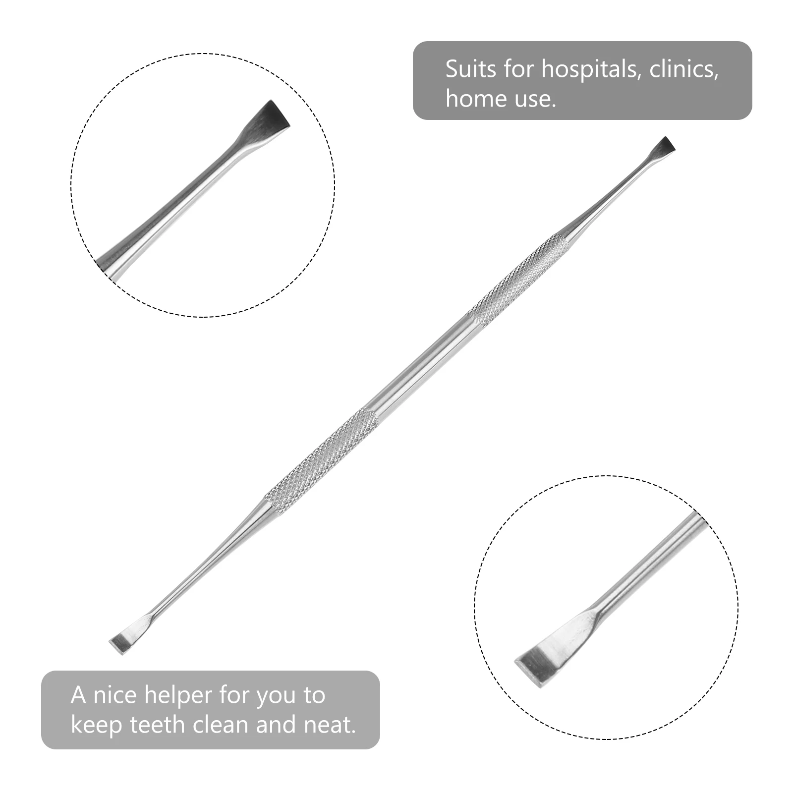 

Tool Teeth Cleaning Kit Calculus Plaque Remover Hygiene Scanner Tartar Stain Cleaner Portable Travel Use Stainless