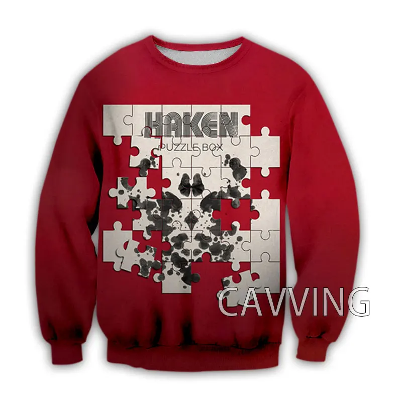 CAVVING-Sudadera de cuello redondo con estampado 3D para hombre y mujer, jersey de manga larga, estilo Harajuku, Haken Band