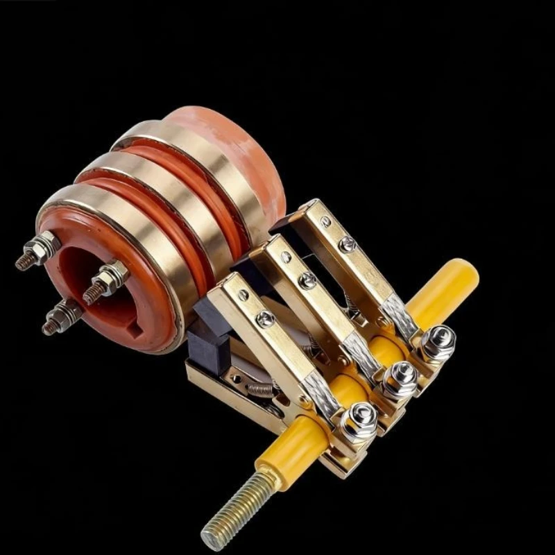 2 Way 3 Way 4 Way Collector Ring Assembly Conductive Slip Ring Copper Carbon Brush Holder Packer Seals Return Copper Ring