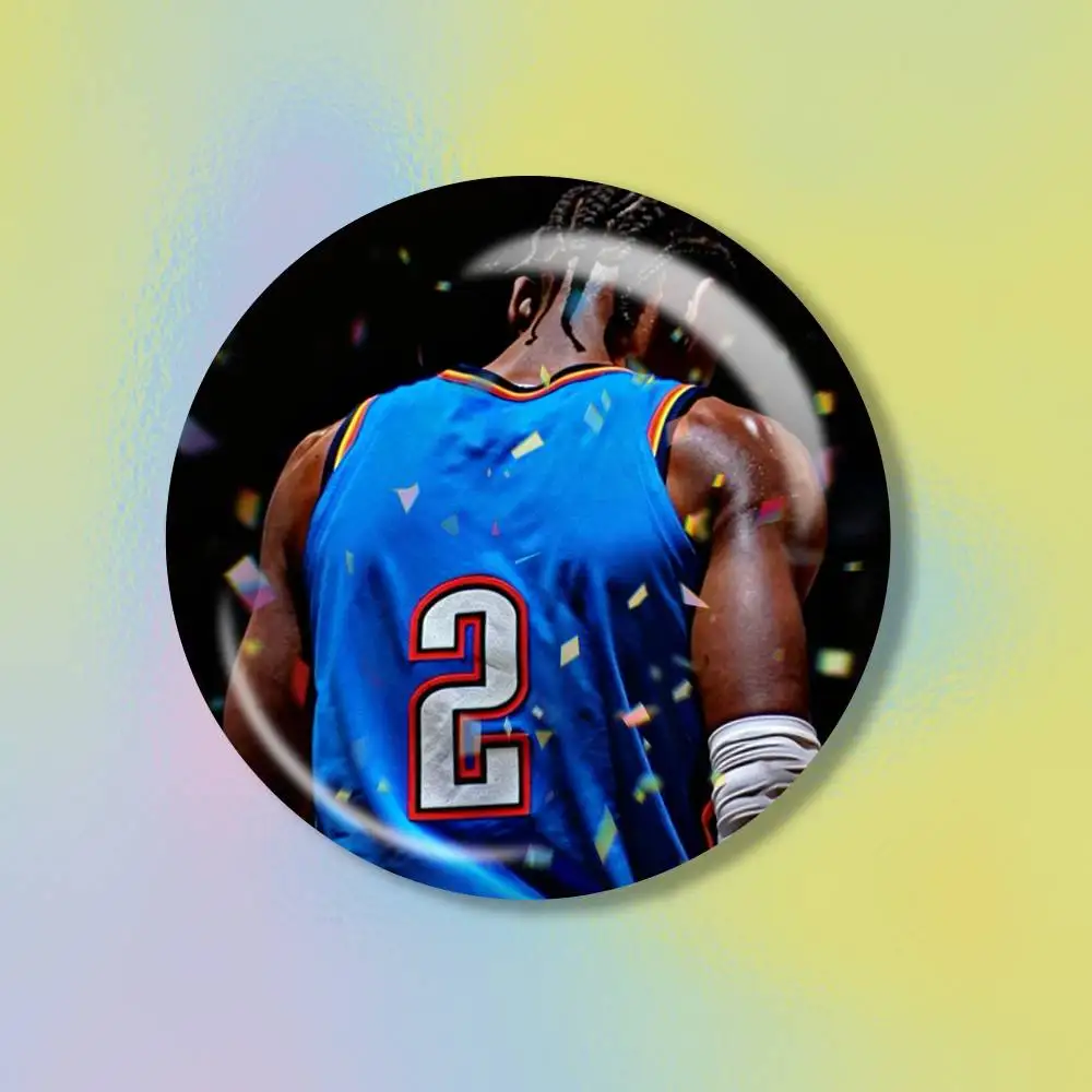 Basketball S-Shai Gilgeous-Alexander 2   Tin badges in 25/32/44/58/75mm, brooch pins for accessories & gifts,Souvenir.