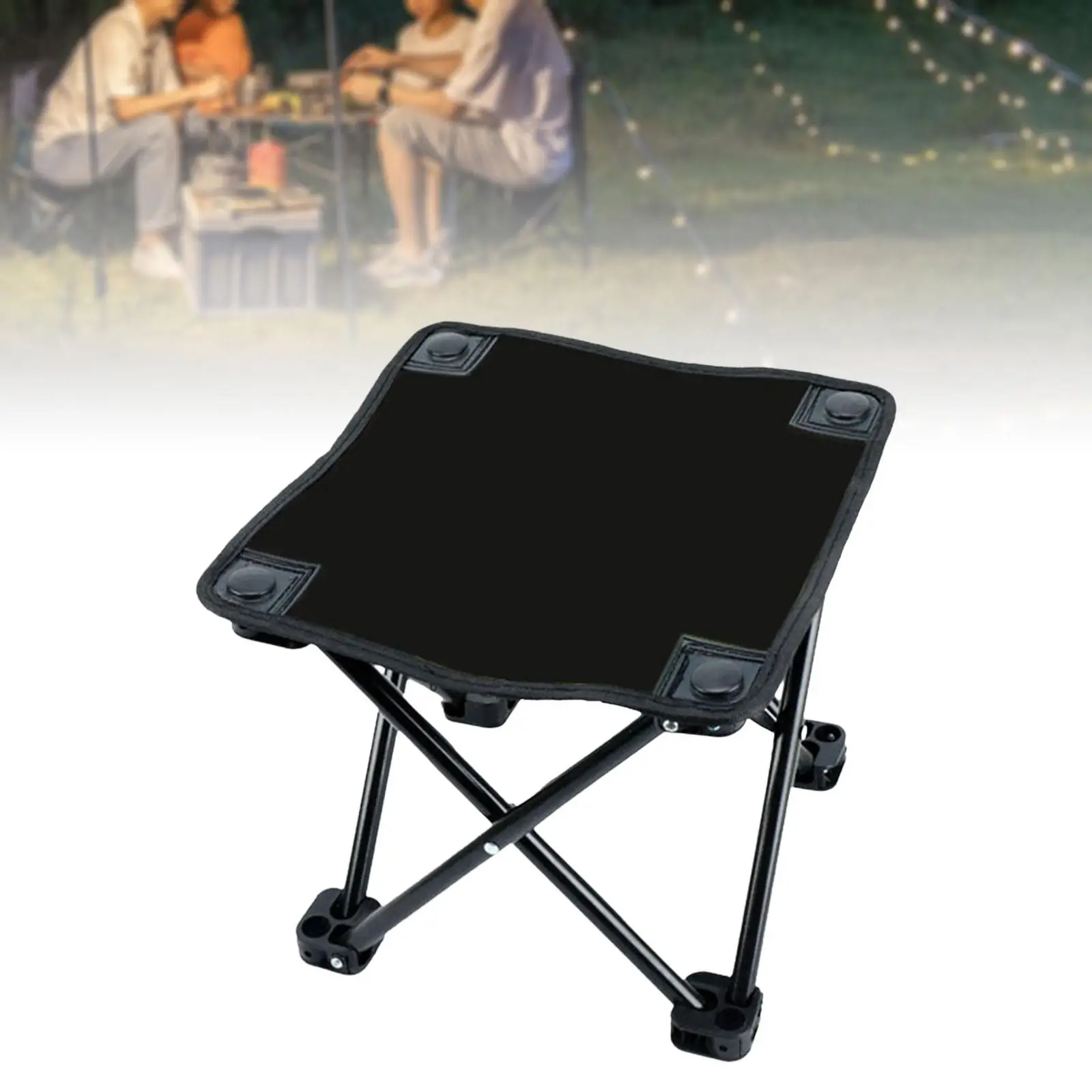 Camping Folding Stool Compact Camp Stool recliner Foot Rest Foldable Footstool for Traveling Garden Festival Backpacking Beach