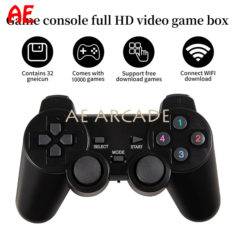 2022 Newest Home Arcade Kit 3D Pandora Saga Box 10000 in 1 Wifi Download Games Save Function Arcade Game Console USB Gamepad