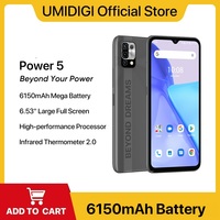 UMIDIGI Power 5 Android 11 Smartphone 64GB Helio G25 16MP+8MP AI Triple Camera 6150mAh 6.53'' Display Global Version 4G Cellular