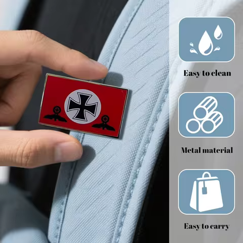 German Cross Eagle Shaped Brooch Badge, Simple Pin Suitable For Backpacks Clothes And Pants Funny Unique Accessory