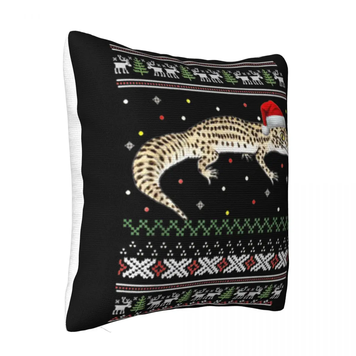 Beautiful Leopard Gecko Ugly Christmas Fitness Basic Chinese Style Girl Print New Gift Slim Fit Holiday Music Pillow Case