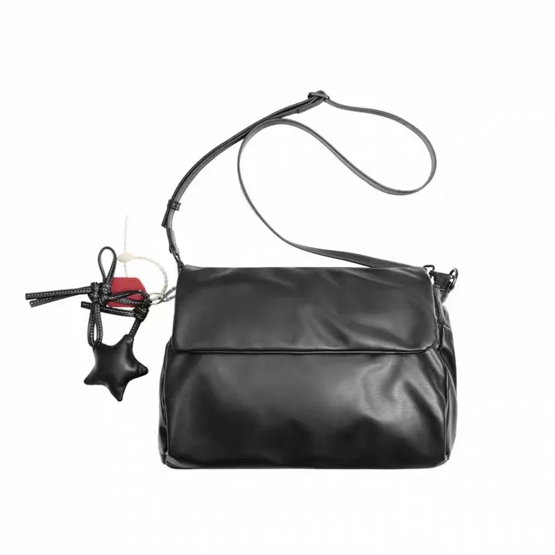 

Простая модная сумка-мессенджер с большой вместимостью, винтажный стиль, новая трендовая женская сумка через плечо.