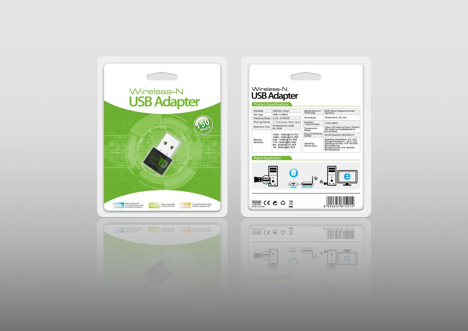 미니 USB Wifi 어댑터 150Mbps 무선 2.4G WiFi 수신기 802.11N 동글 무료 드라이버 MT7601UN 네트워크 카드 데스크탑 노트북 용