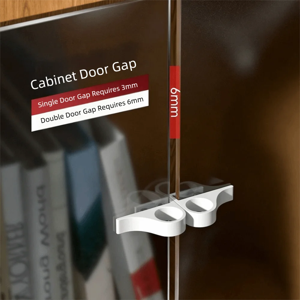 Nail-Free Aluminum Alloy Sliding Door Handle No Drilling Required Cabinet Door Handle Glass Door Handle Single And Double Doors