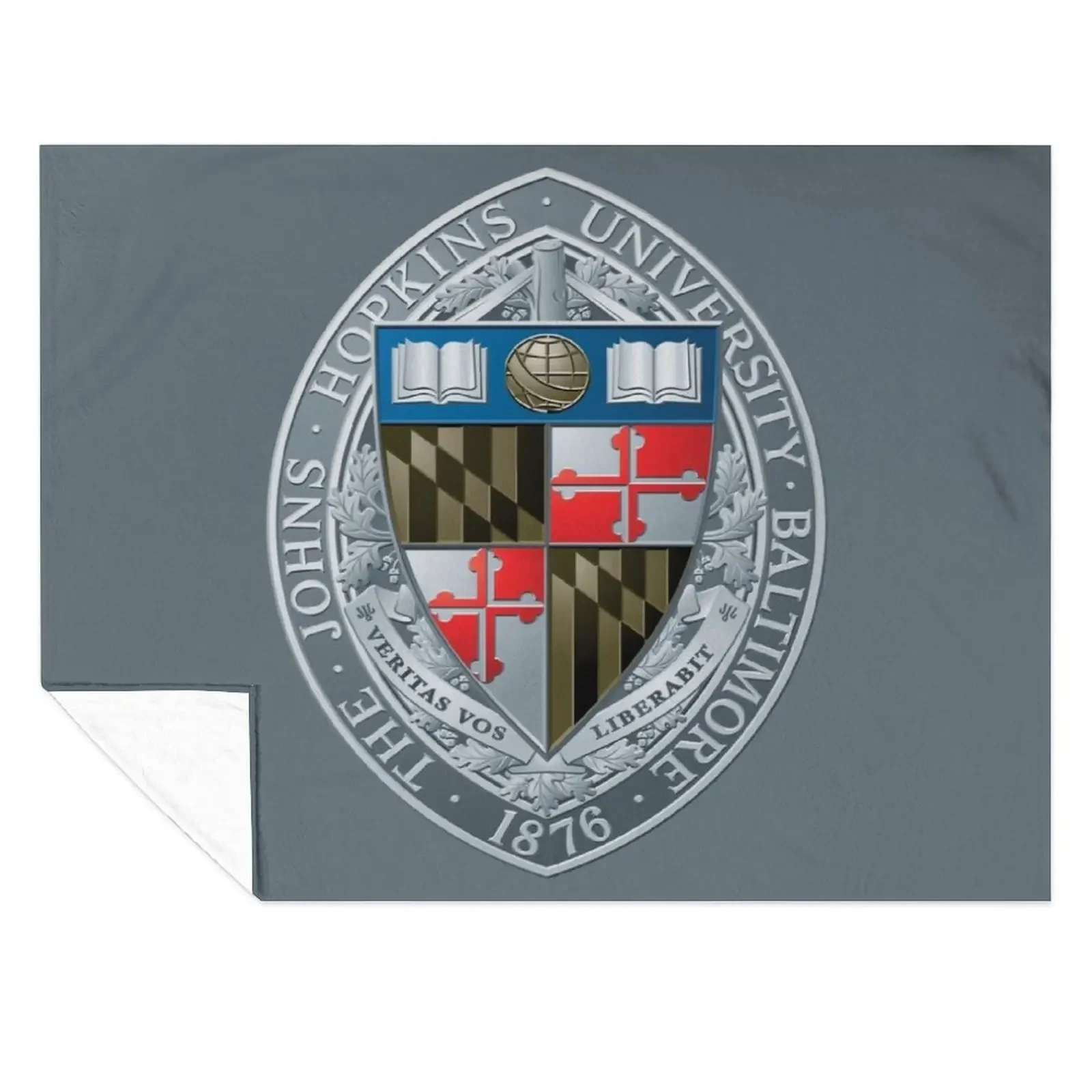 

Johns Hopkins University icon Throw Blanket For Decorative Sofa for babies Plaid on the sofa Softest Blankets