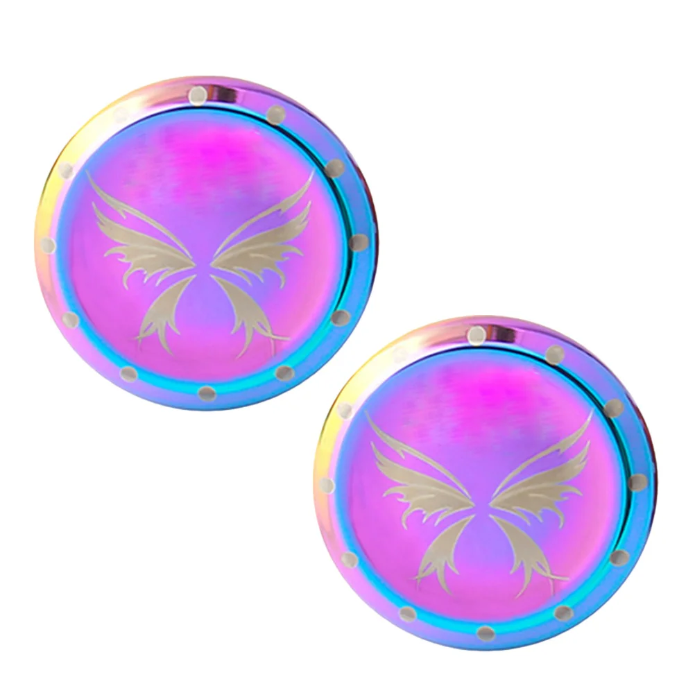 1Pair Bike Handlebar Grip Plugs Plastic Aluminum Alloy Lightweight Durable Protect Handlebar Rods Fit Road Mountain Fixed Gear