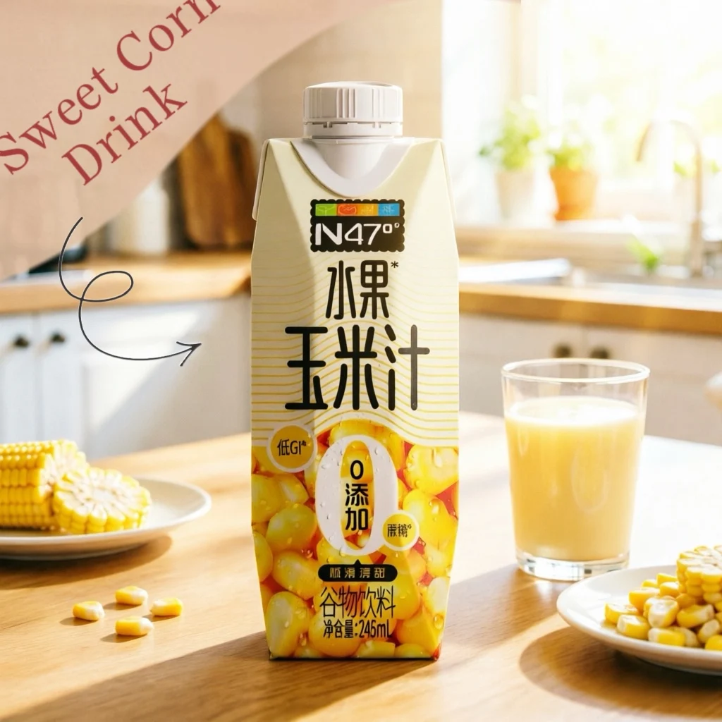 245ml × 8 unidades 47 °   Bebida de Maíz Dulce North Black Soil |   Bebida de Maíz Lista para Beber |   Jugo de Maíz Dulce Natural