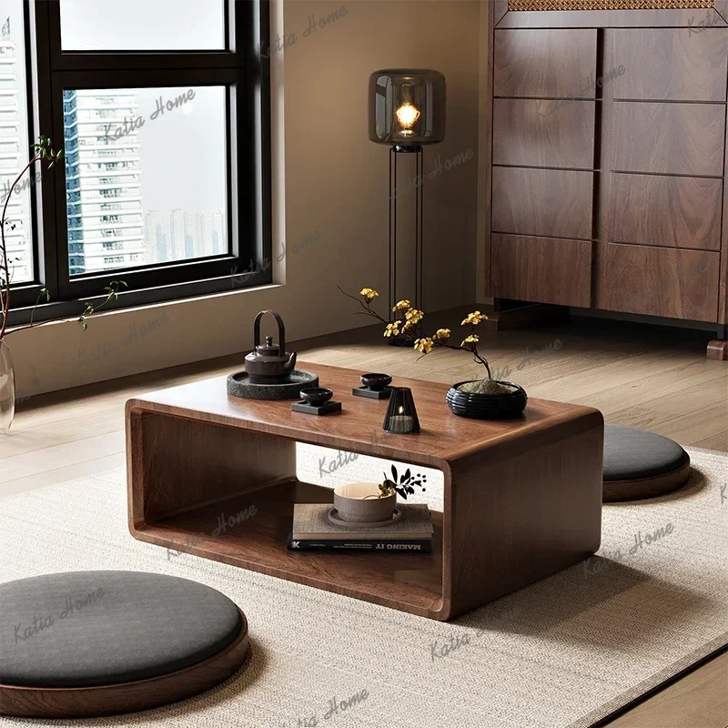 ld Nordic Solid Wood Coffee Table Japanese Simple Low Table Balcony Coffee Table Customer Furniture   Elevable FYCT