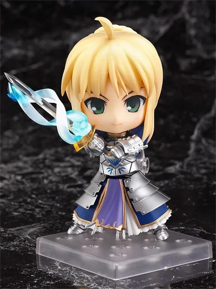 Fate/Stay Night Saber Bride 121 387 Q Version Anime PVC Action Figure Kawaii Cute 10cm Collectible Model Toy