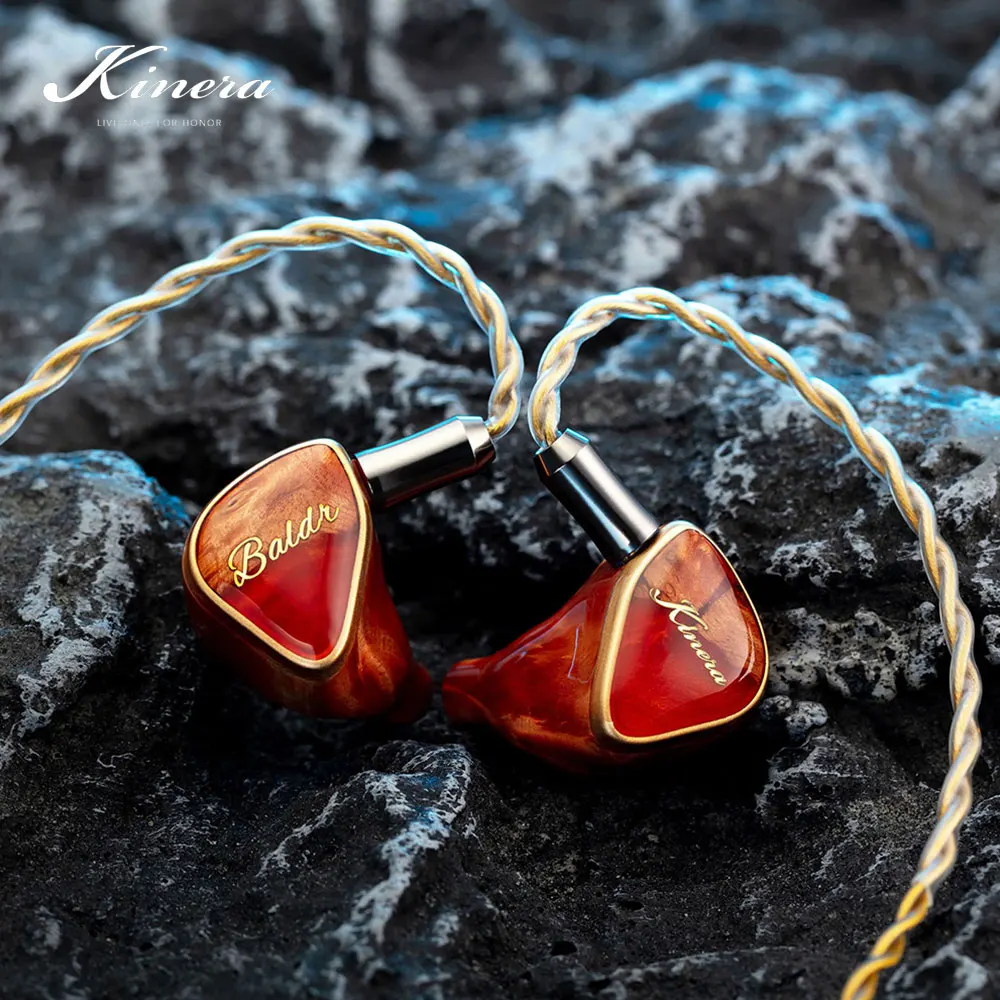 

Kinera Baldr 2.0 HIFI Best In Ear IEMs Earphone 4EST + 2BA + 1DD Tribrid Driver Monitor with Upgraded Fully-Balanced 4.4mm Cable