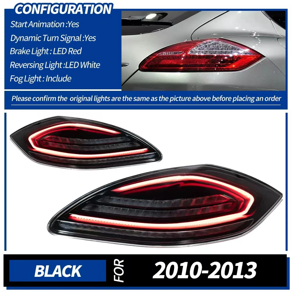 Car RGB Rear Lights For 2010 2011 2013 2013 Porsche Panamera Led Tail Lights 970 970.1 Modified Accessories