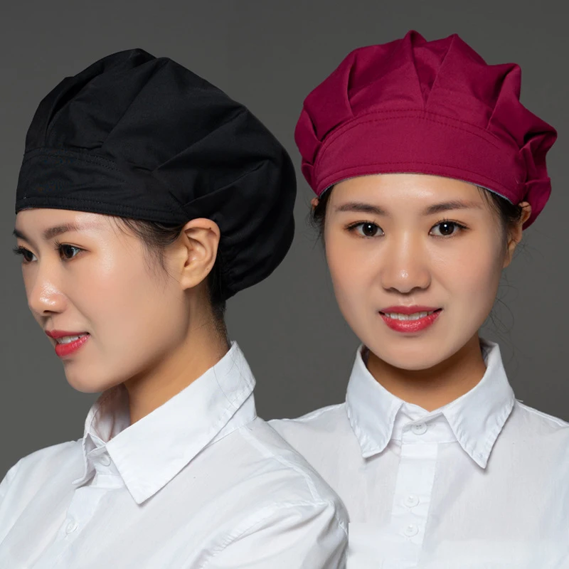 Scrub Cap Dust-proof Workshop Cap Cooking Restaurant Chef Cap Service Housekeeping Cleaning Catering Cafe Bar Kitchen Hat