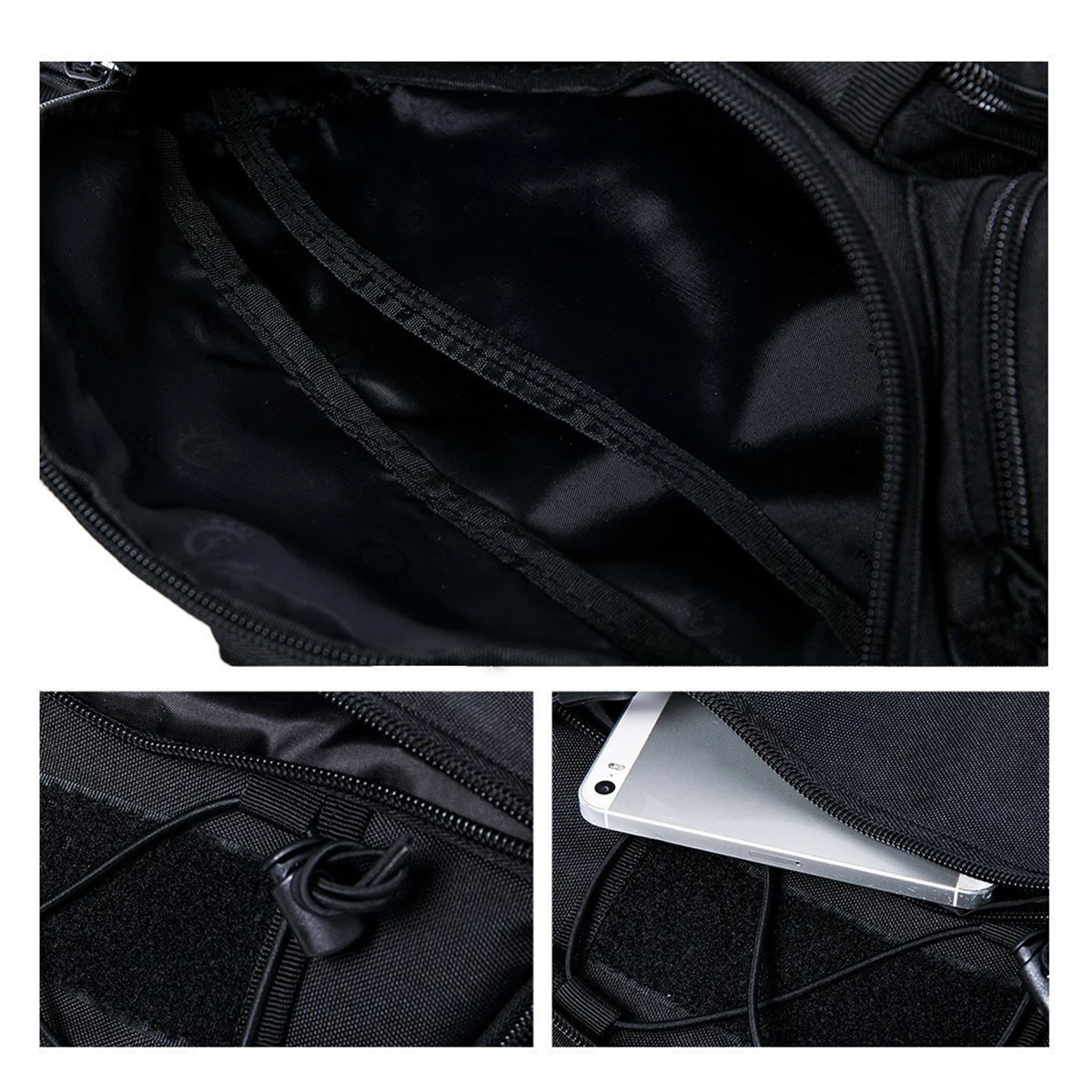 فاني حزمة الخصر حقيبة الورك حزام أكياس فائدة EDC الحقيبة للمشي تسلق الصيد الصيد