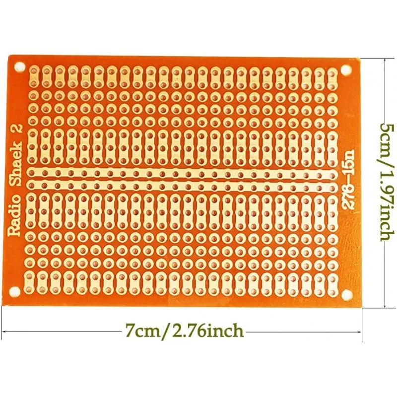 15Pcs PCB Protoboards,YUNGUI 5X7cm 1-2-3 Perf Board Circuit Board Strip for Electronic Project and Electronic Experiment