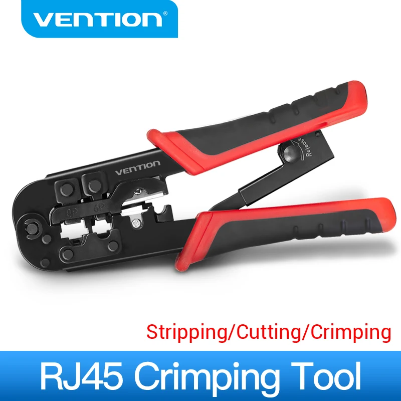 Vention RJ45 Crimping Tool RJ45 Network Cutting Tools 8P RJ45 Crimper Cutter Stripper Plier for Modular RJ12 RJ11 Crimp Crimper