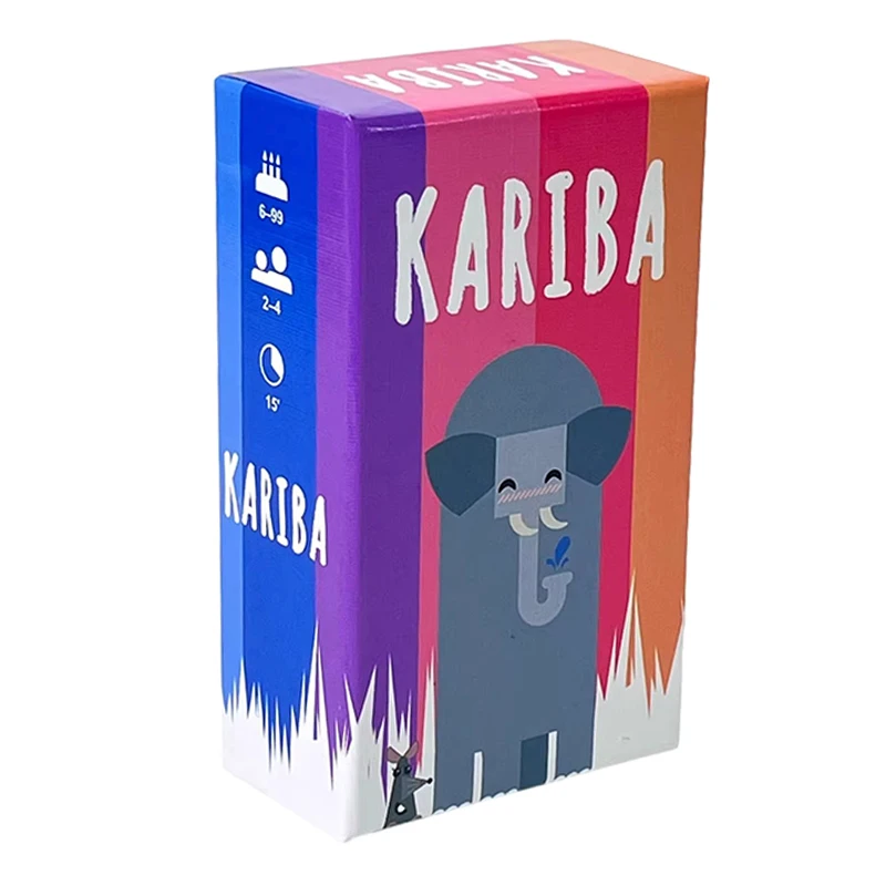 

Настольная игра KARIBA: для детей и взрослых, веселое времяпровождение для семейных вечеров, возраст 6+, 2-4 игрока, время игры 15 минут.