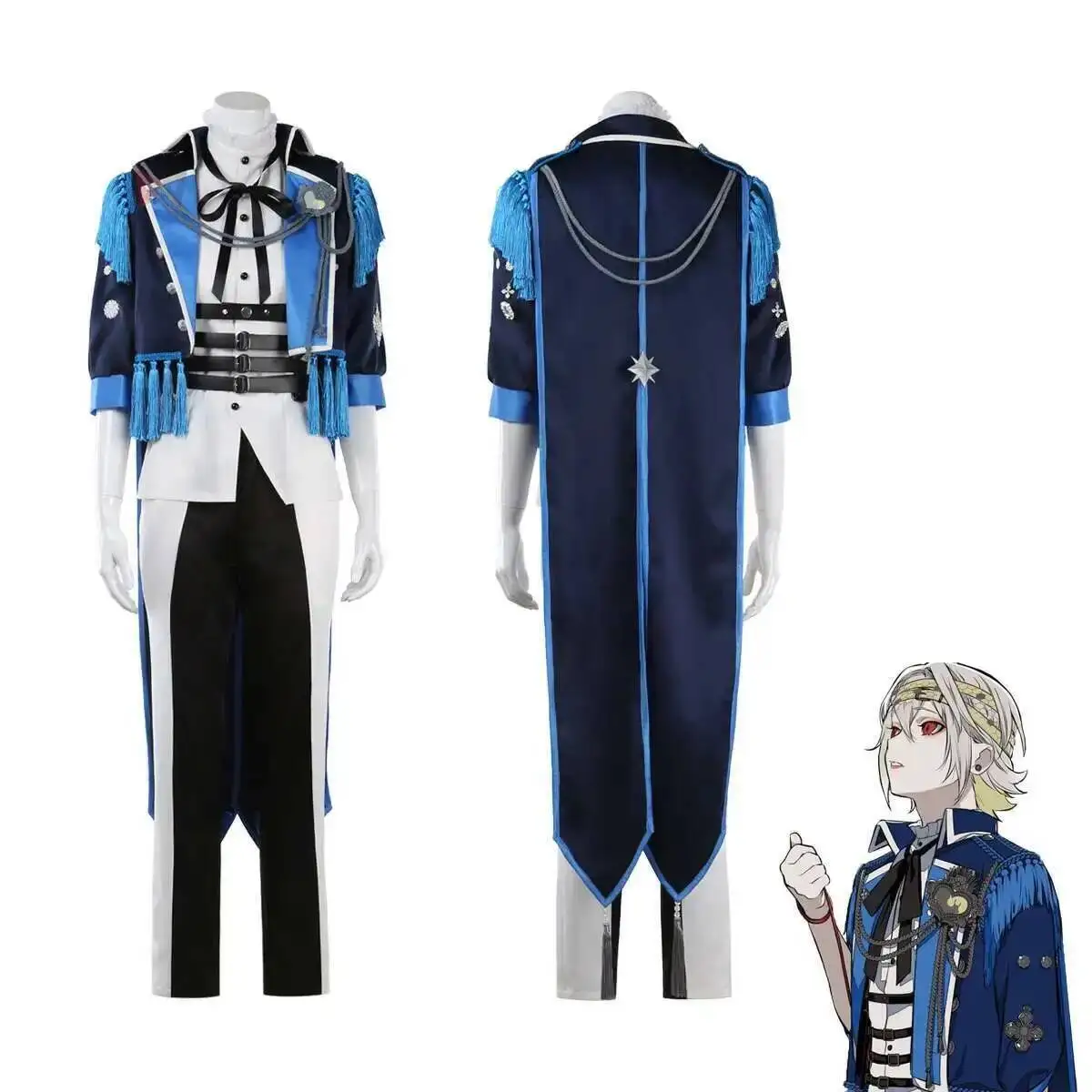 Anime nuevo Prisión Visual ROBIN LAFFITE Cosplay disfraz uniforme abrigo pantalones sombrero diadema cinturón conjunto para mujer hombre tamaño personalizado