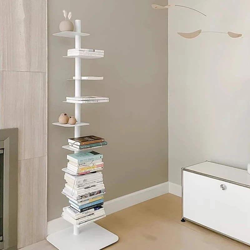 Organizer Designs Bookcases Storage Metal Aesthetic Interior Office Book Shelf Minimalist Nordic Estanteria Unique Furniture image 3