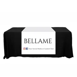 DD Custom 6ft/8ft Table Runner with Logo and Text Promotional Advertising Table Cloth Business Event Personalized Runners