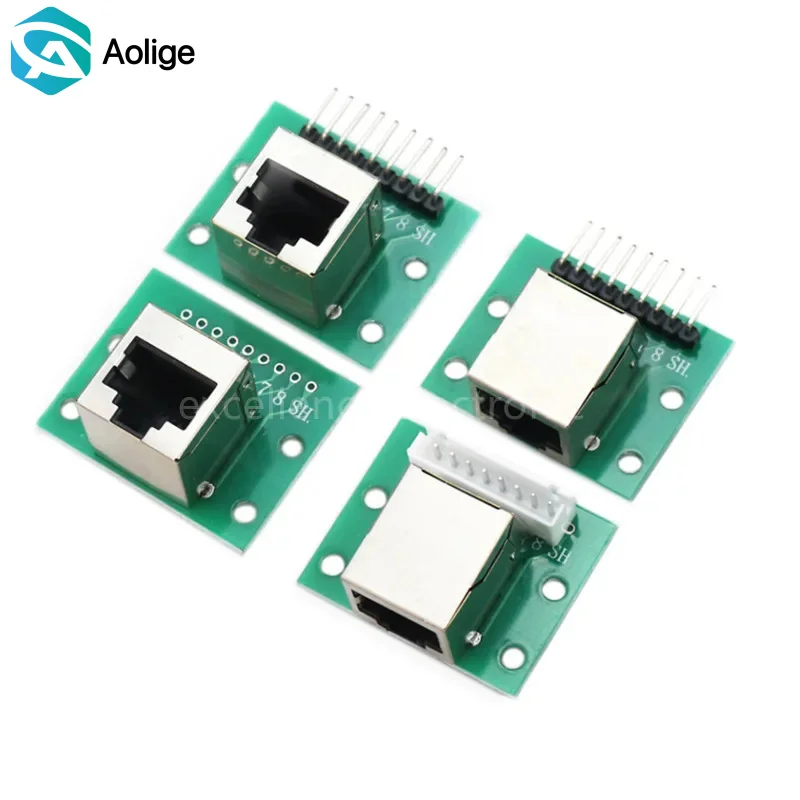 

1 шт. плата адаптера RJ45 к XH2.54 — модульный разъем Ethernet с коммутационной платой и контактным разъемом