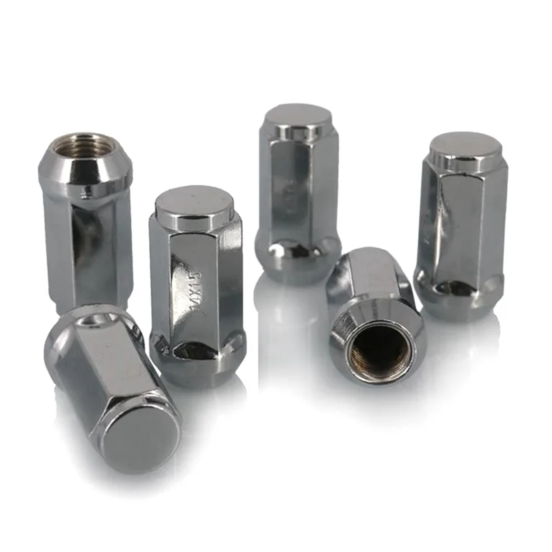

24Pcs Car Lug Nuts M14X1.5 Thread Cone Seat Car Wheel Nuts Replacement Parts For Ford Silverado GMC 1999-2019-A54R