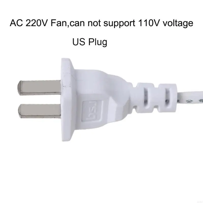 A0NC 220V 20W 6 Lá 16,5 "Quạt trần Một quạt phòng ngủ quạt mini với cáp 180cm và công tắc nguồn