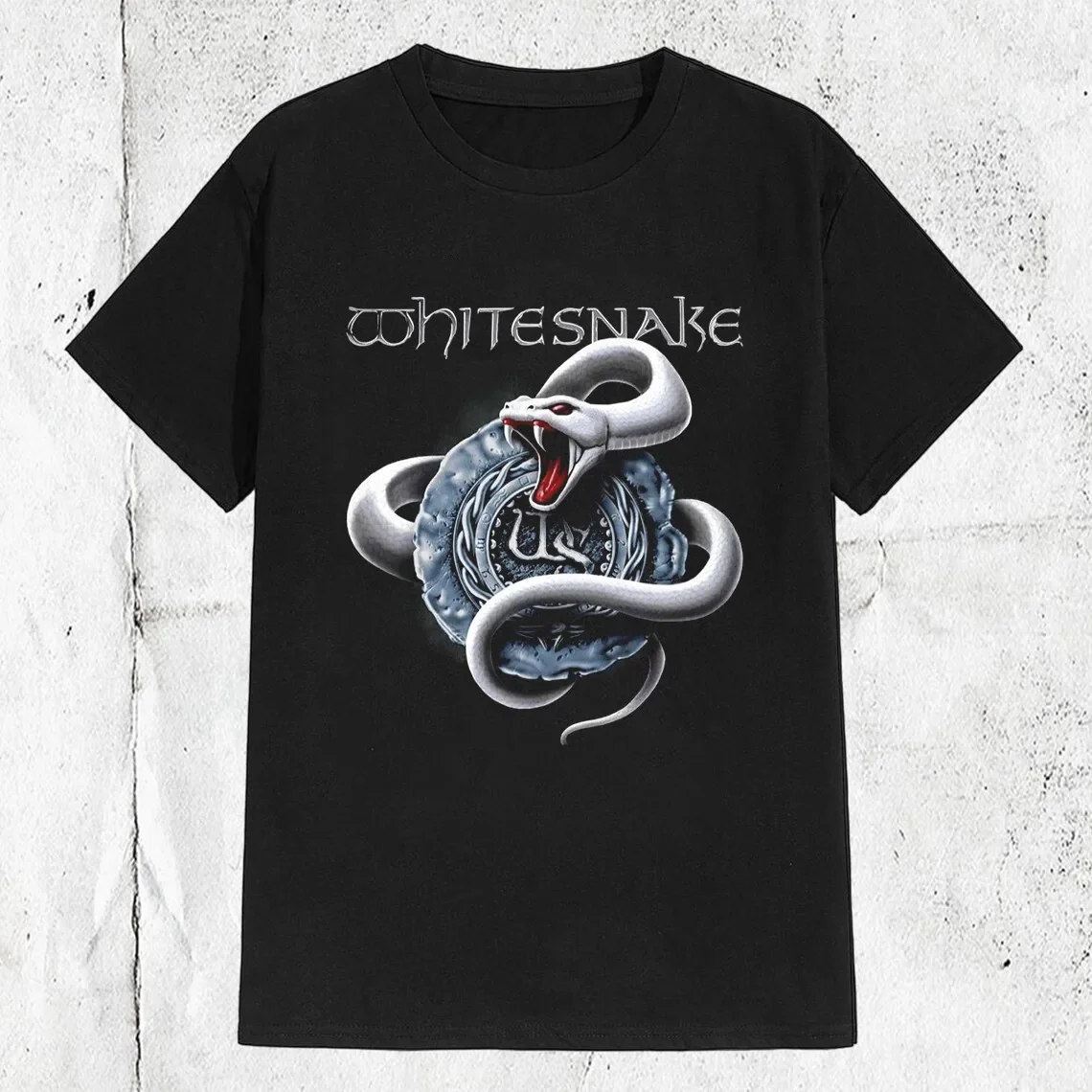 Camiseta con logotipo de Whitesnake, talla completa S-5XL